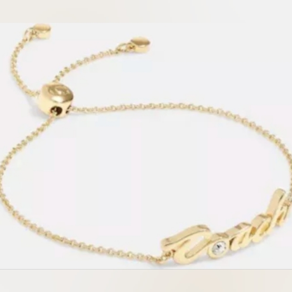 COACH Script Slider Bracelet NWT